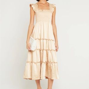Kourt maxi dress size small champagne (same manufacturer as Alice and Olivia)